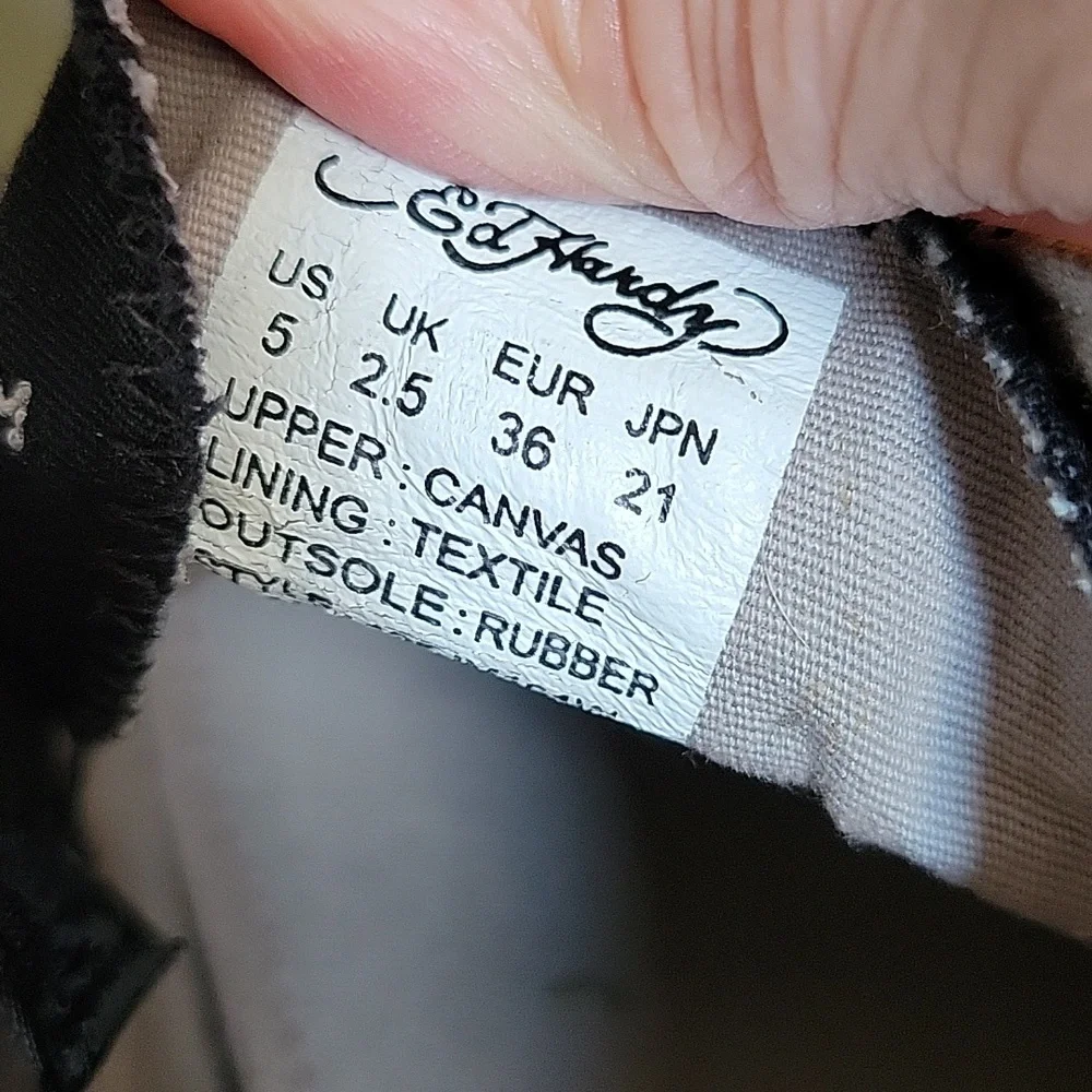 EUC- Ed Hardy ‘Tiger’ Slip-on Canvas Sneaker